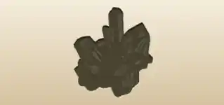 Crystals silhouette