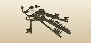 Keys silhouette