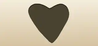Heart silhouette