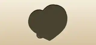 Heart silhouette