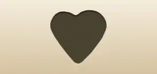 Heart silhouette