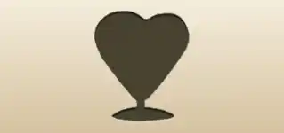 Heart silhouette