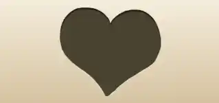 Heart silhouette
