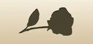 Rose silhouette