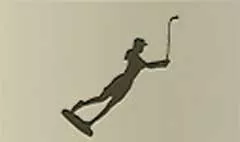 Golfer Statue
