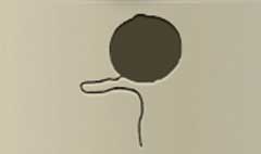 Ball of Yarn silhouette #1