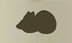 オレンジのシルエット