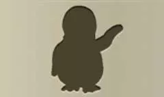 ペンギンのシルエット
