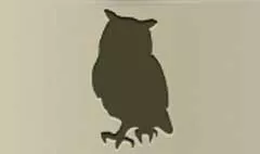 フクロウのシルエット