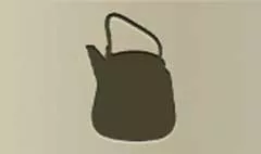 やかんのシルエット
