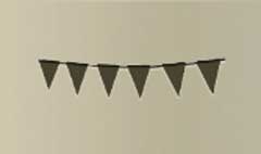 Bunting Flags silhouette