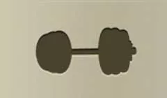ダンベルのシルエット