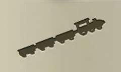 列車のシルエット