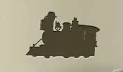 列車のシルエット