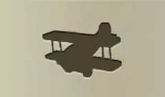 飛行機のシルエット