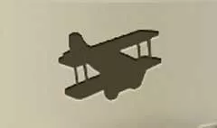 飛行機のシルエット