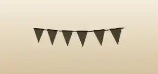 Bunting Flags silhouette