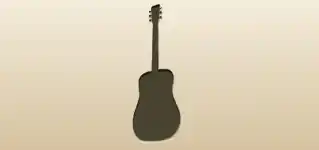 Guitar silhouette