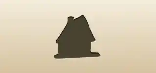 Gingerbread House silhouette