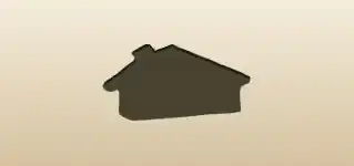 Gingerbread House silhouette