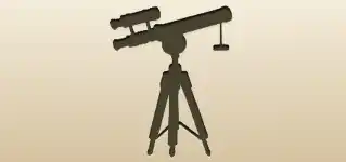 Telescope silhouette