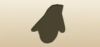 Mittens silhouette