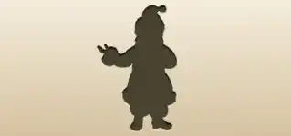 Santa silhouette