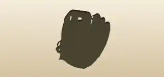 Baseball Glove silhouette