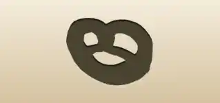 Pretzel silhouette