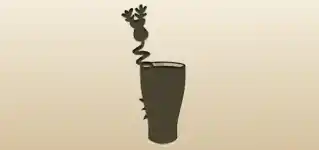 Glass of Milk silhouette