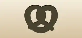 Pretzel silhouette