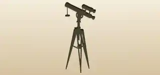 Telescope silhouette