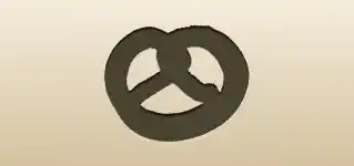 Pretzel silhouette