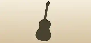 Guitar silhouette