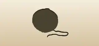 Ball of Yarn silhouette