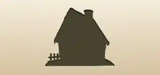 Gingerbread House silhouette