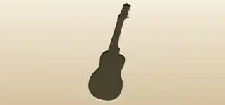 Guitar silhouette