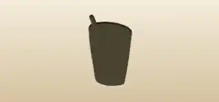 Glass of Milk silhouette