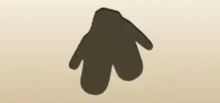 Mittens silhouette
