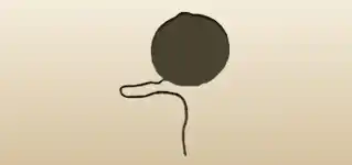 Ball of Yarn silhouette