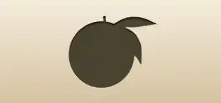 Orange silhouette
