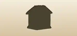 Gingerbread House silhouette