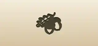 Acorns silhouette