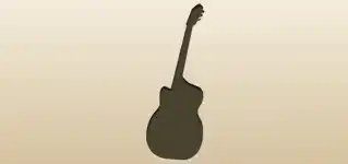 Guitar silhouette
