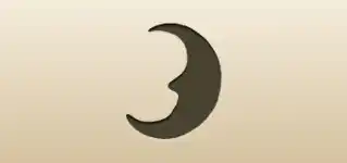 Crescent Moon silhouette
