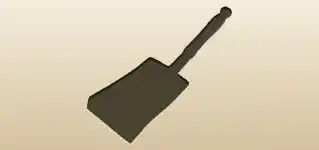 Dustpan silhouette
