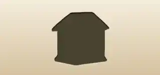 Gingerbread House silhouette