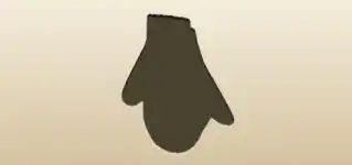 Mittens silhouette