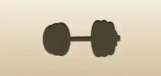 Dumbbell silhouette