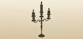 Candelabrum silhouette